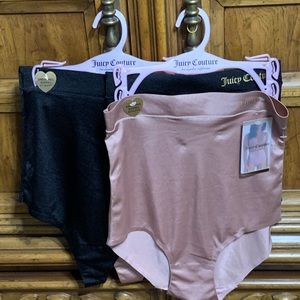 New! Juicy Couture Smoothing Hi-Waist Thongs & Briefs L